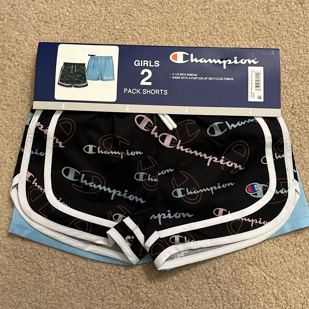 💥HOST PICK💥 NWT Girls' Champion 2-pack and 2-pack matching shorts, Size 4 - Picture 4 of 12